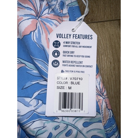 Vintage Summer Men's‎ Hawaiian Turtle Swim Shorts Mesh Brief Blue Medium - Picture 13 of 15